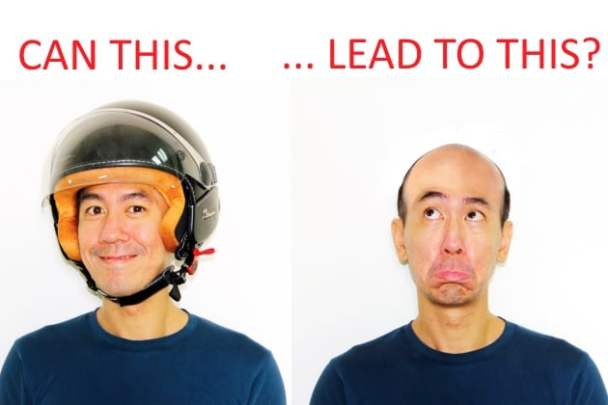 Wearing a Motorcycle Helmet & Hair Problems