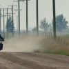 2016 Honda CB500X on a gravel road.