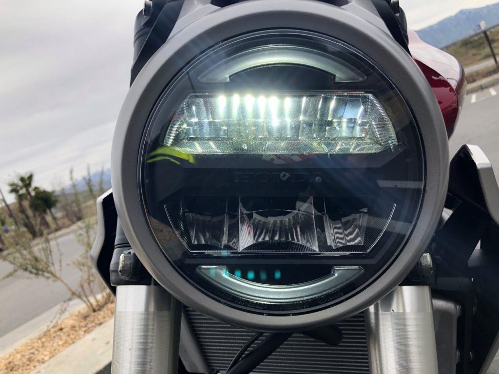 2019 Honda CB300R headlight.