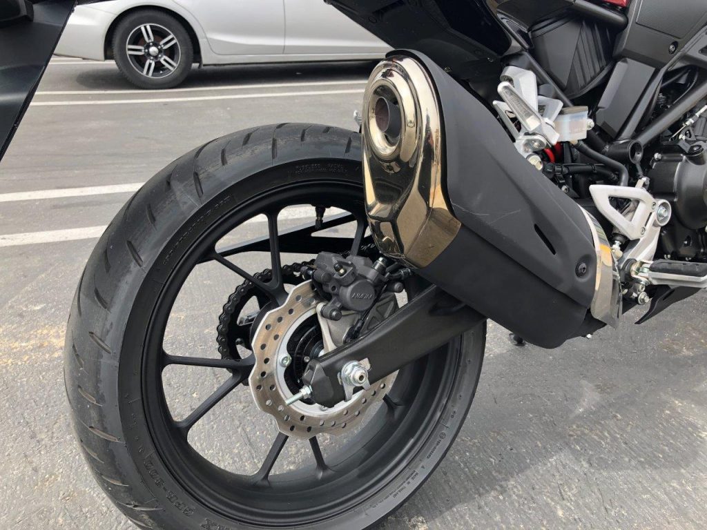 2019 Honda CB300R muffler.