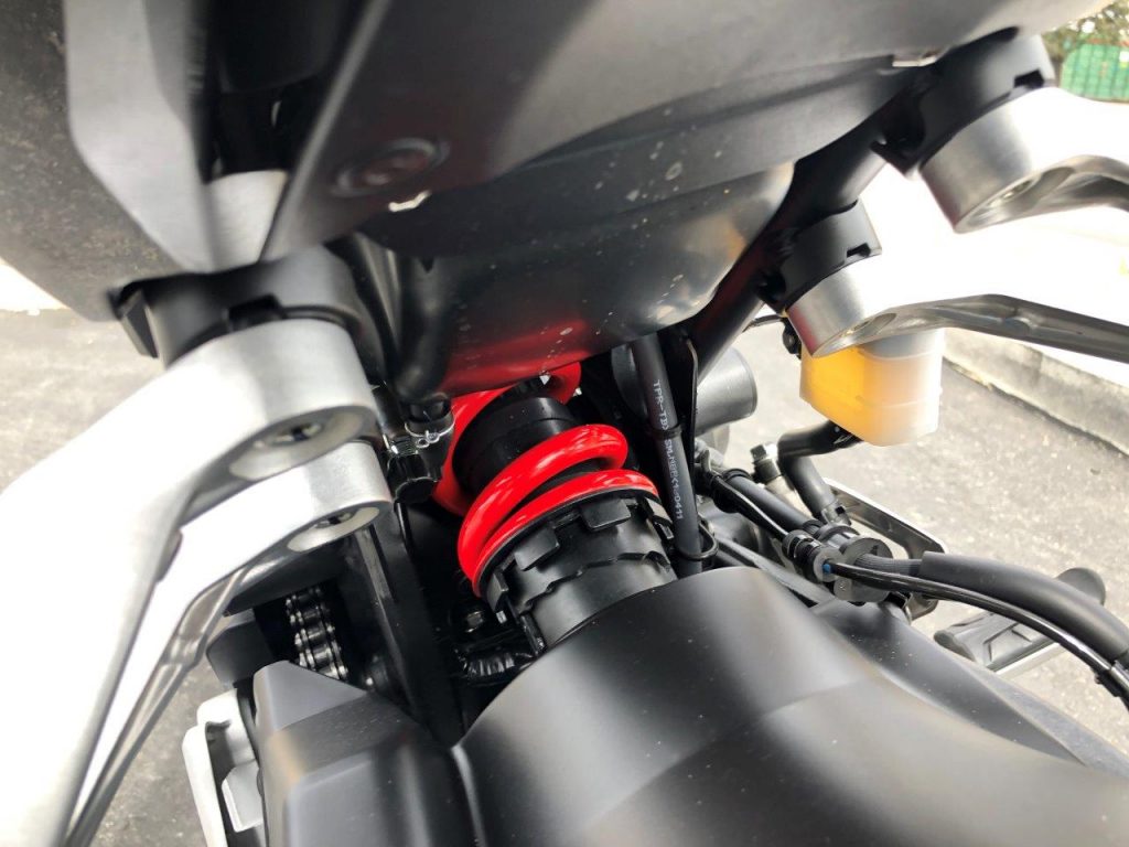 2019 Honda CB300R rear suspension.