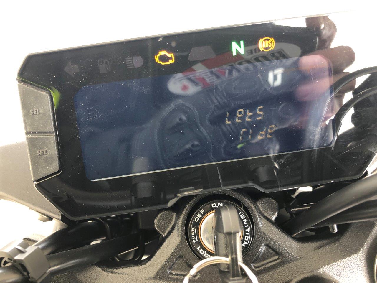 2019 Honda CB300R dash.