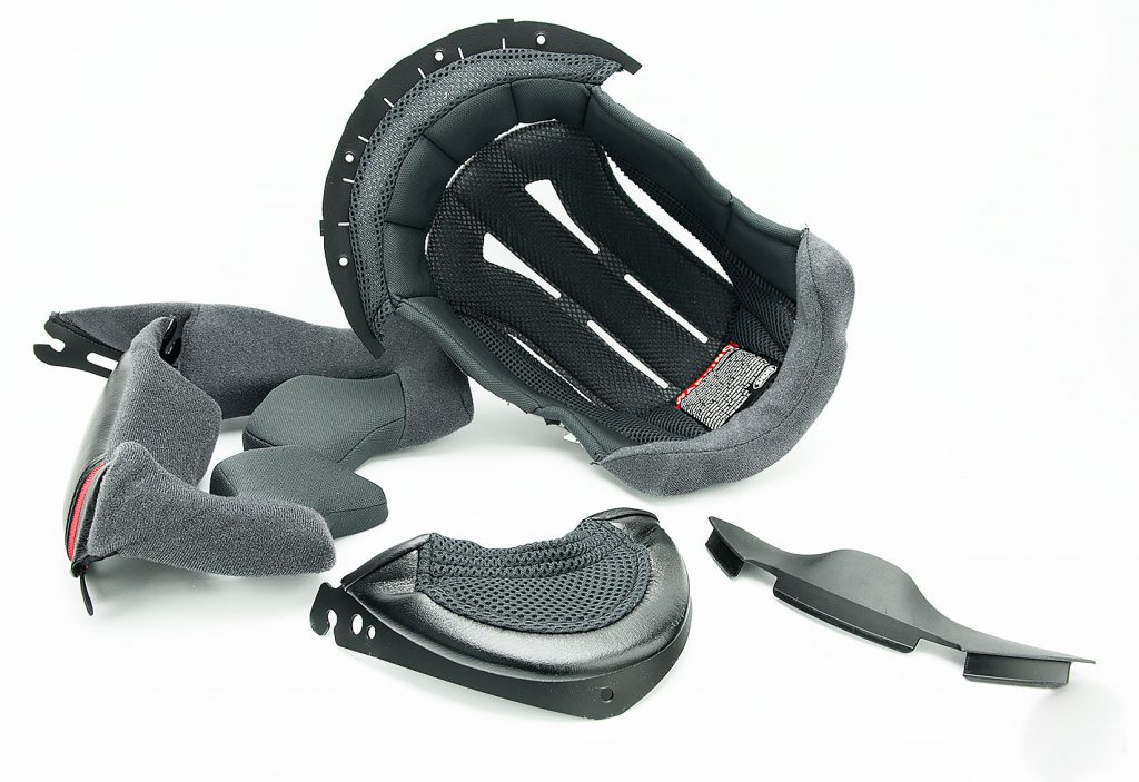 Shoei GT Air helmet padding ad liner.