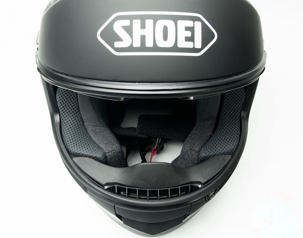 Shoei GT Air helmet anti fog venting.
