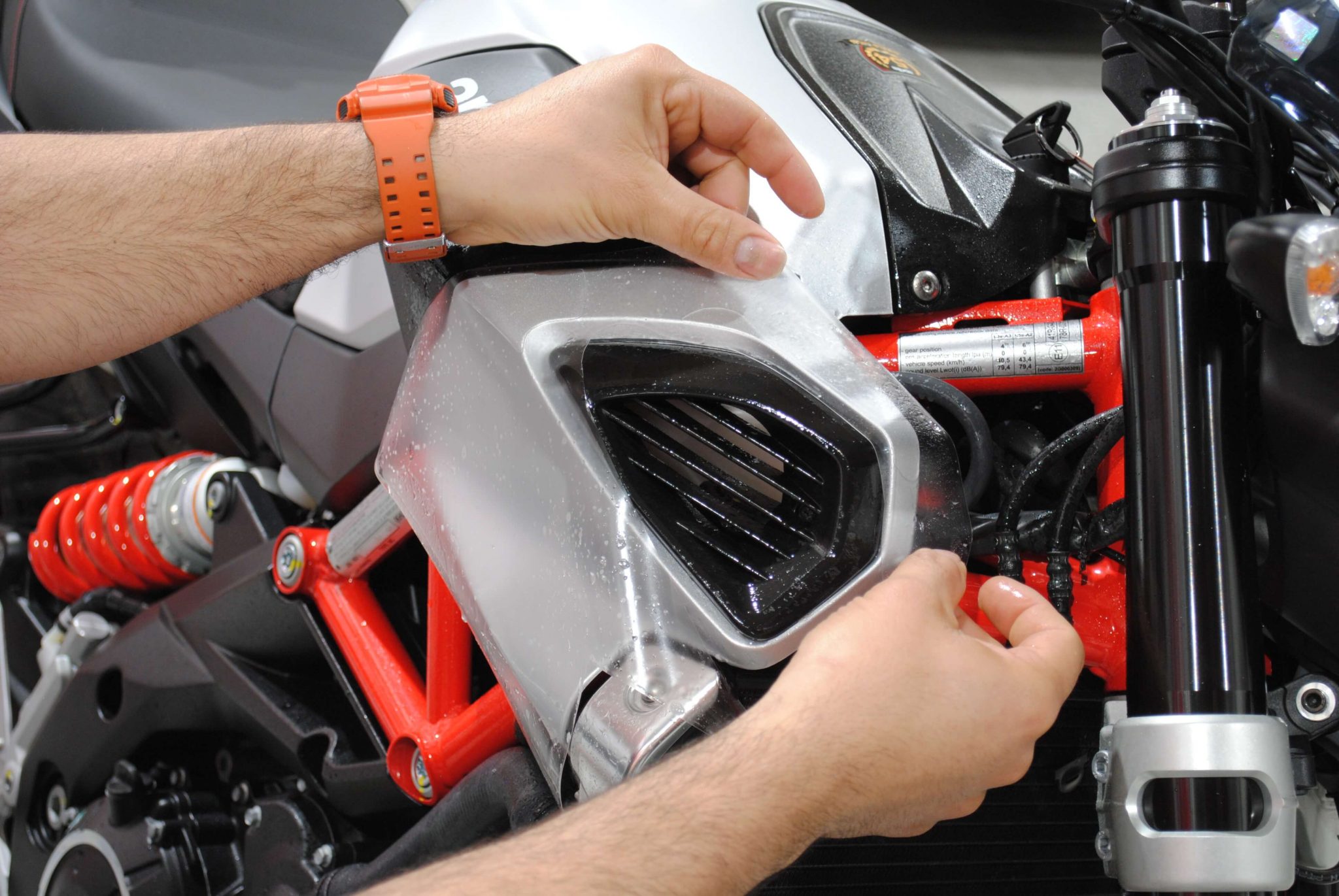 Installing Protective Film to Your Motorcycle