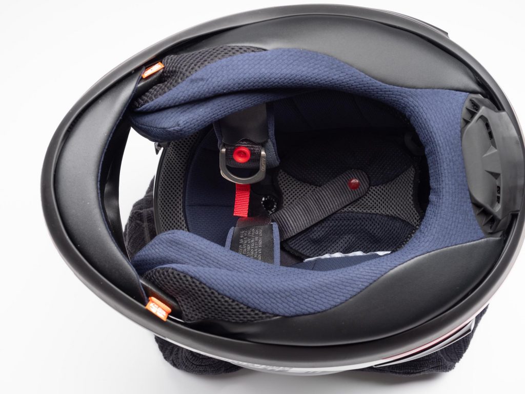 Arai Corsair-X Helmet interior