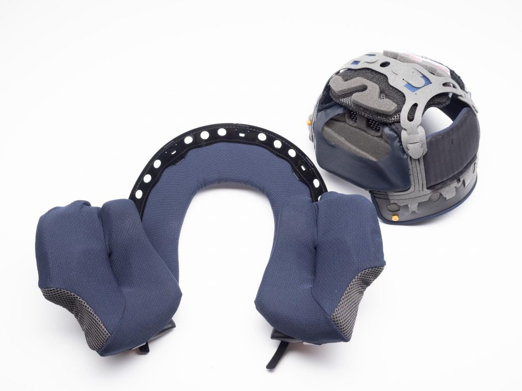 Arai Corsair-X Helmet interior removed