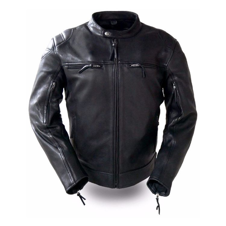 First Manufacturing Top Performer Leather Motorcycle Jacket