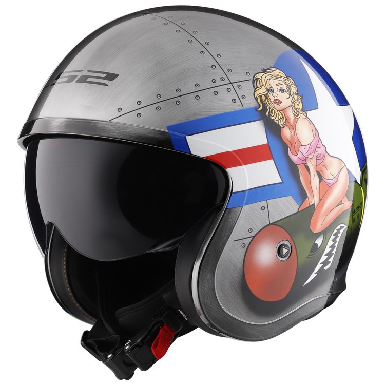 LS2 Spitfire Bombrider Open Face Helmet