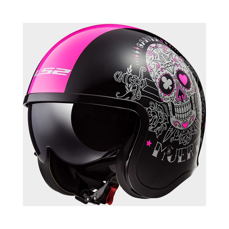 LS2 Spitfire Pink Muerte Helmet