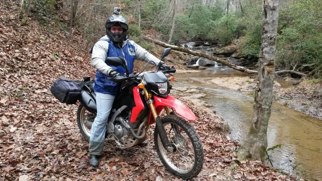 CRF250L in the woods
