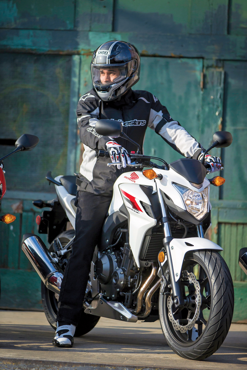 2013 Honda CB500F - Seated Rider