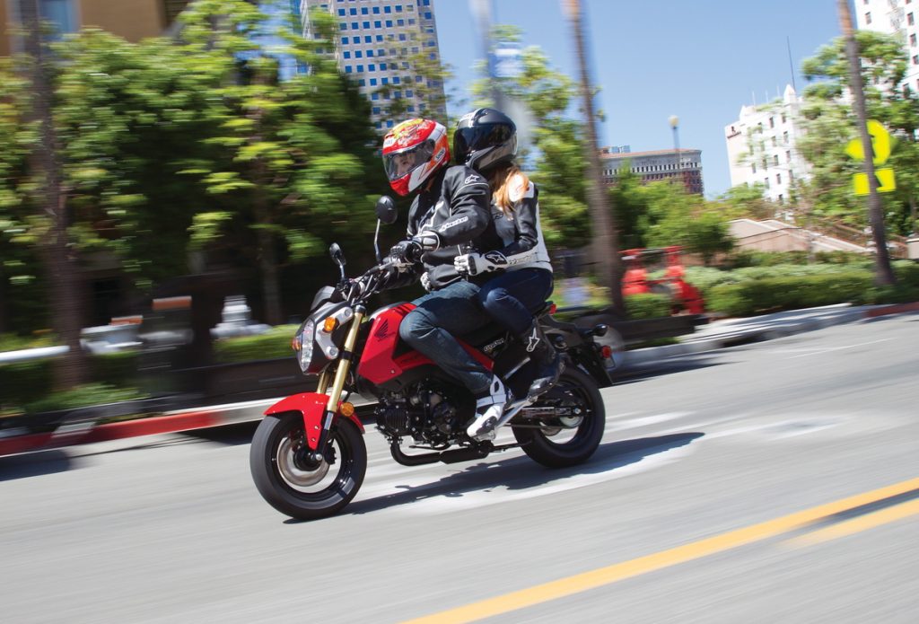 2014 Honda Grom - Red - 2up riding