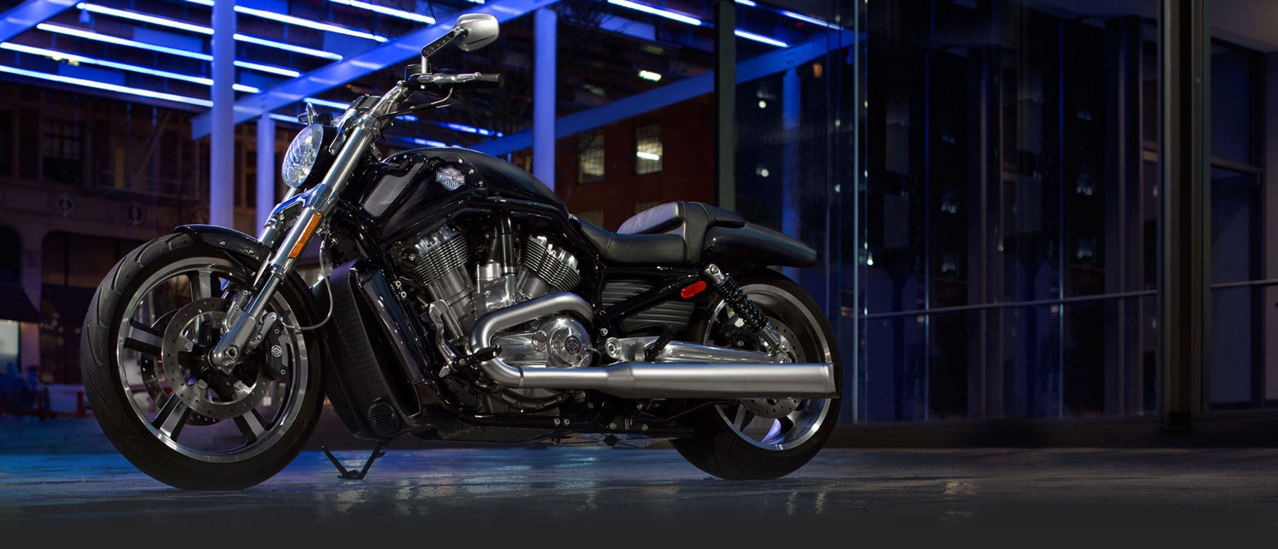 Harley-Davidson V-Rod on showroom floor