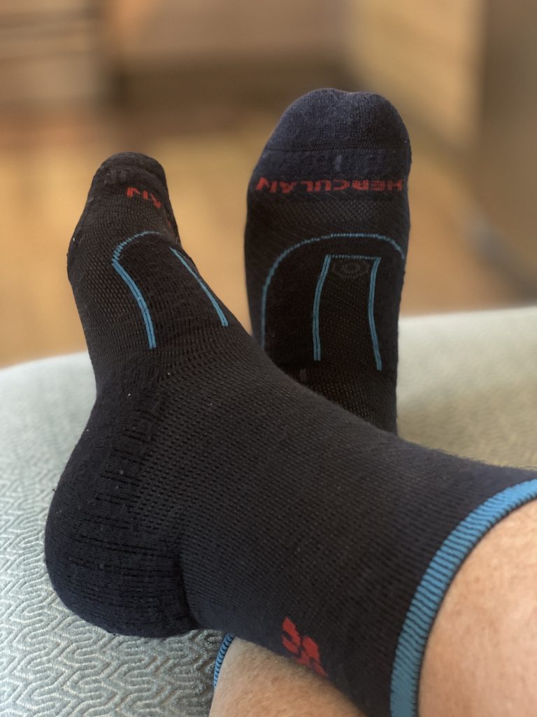 Socks for hot weather motorcycle riding
