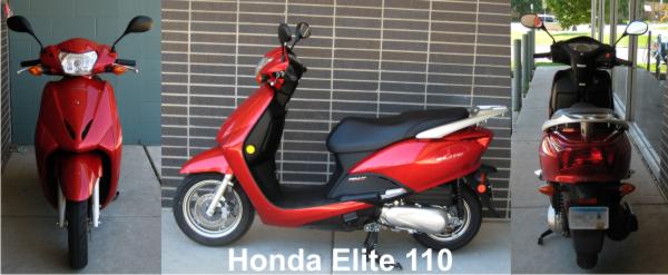 Honda Elite 110 Scooter 3 Views