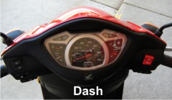 Honda Elite 110 Scooter Dash