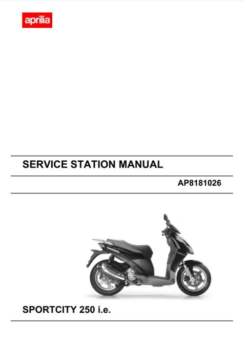 Aprilia SportCity Cube 250 - Scooter Service Manual