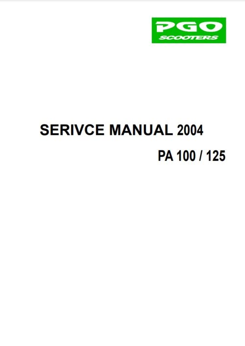 Genuine Buddy 125 Scooter Service Manual