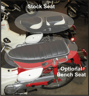SYM Symba stock seating and new bench seat