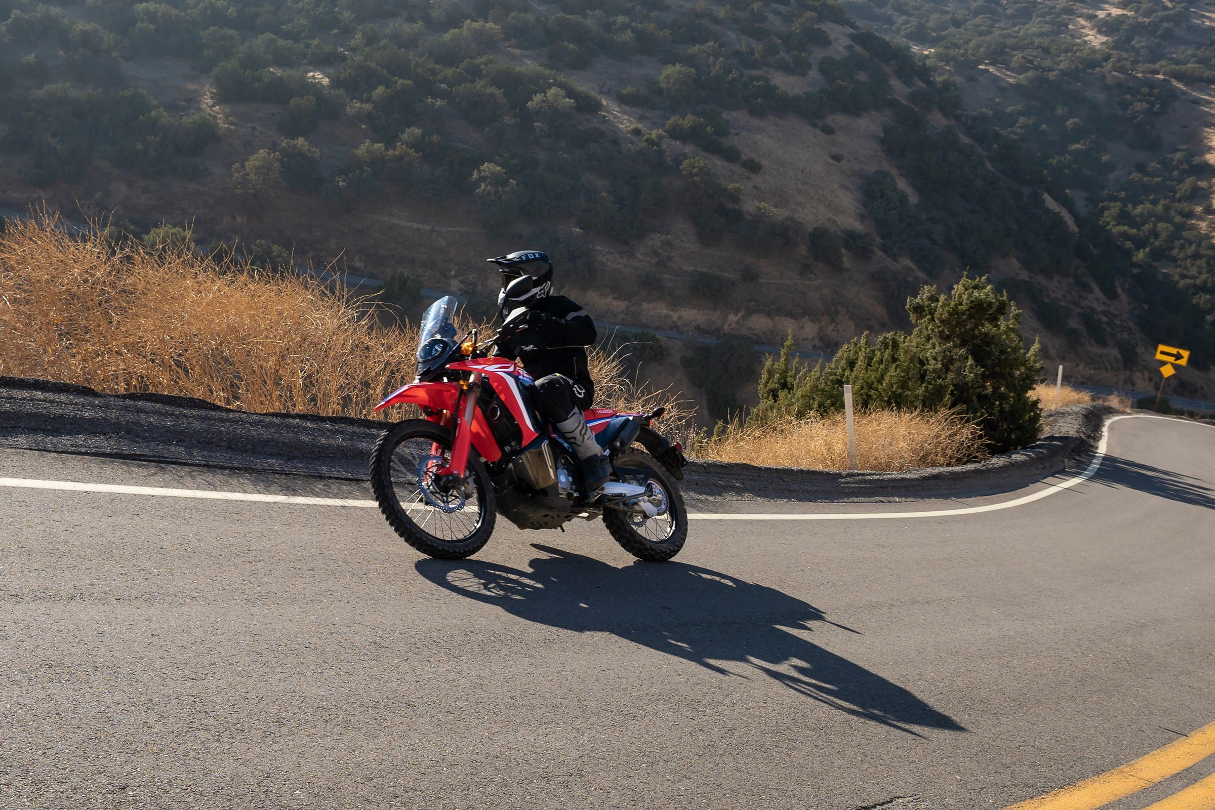 2022 Honda CRF300L Rally on the road